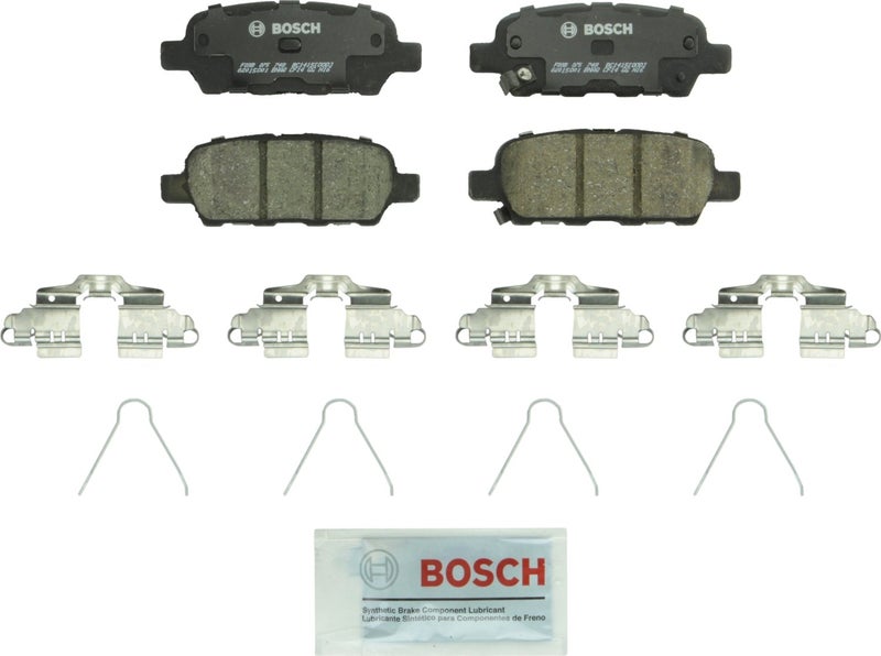 BOSCH BC1415 QuietCast Premium Ceramic Disc Brake Pad Set  Compatible with Select Infiniti JX35 QX60 Nissan Murano Pathfinder Quest Suzuki Grand Vitara REAR